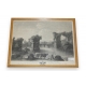 Gravure "1ère vue des ruines du pont