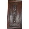Panneau de coffre en noyer sculpté
