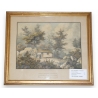 Gravure "Cabane de J.J Rousseau