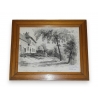 Gravure "J.J Rousseau Maison des