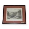 Engraving ‘Route de Santiago, Chile’ by Moinat SA – Antiques and decorative items – Engravings, lithographs