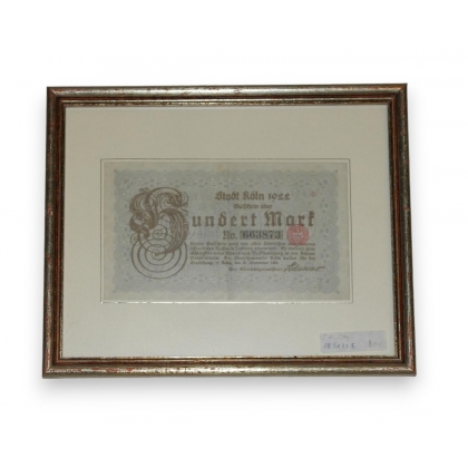  Tableau "100 Mark" 1922 sur  Moinat SA  - Antiquités décoration
