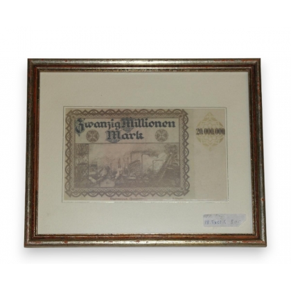  Tableau "20 millions de Mark" 1923 sur  Moinat SA  - Antiquités décoration