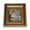 Paintings | Oil on canvas ‘Characters’, framed by Moinat SA  – Antiques and home décor