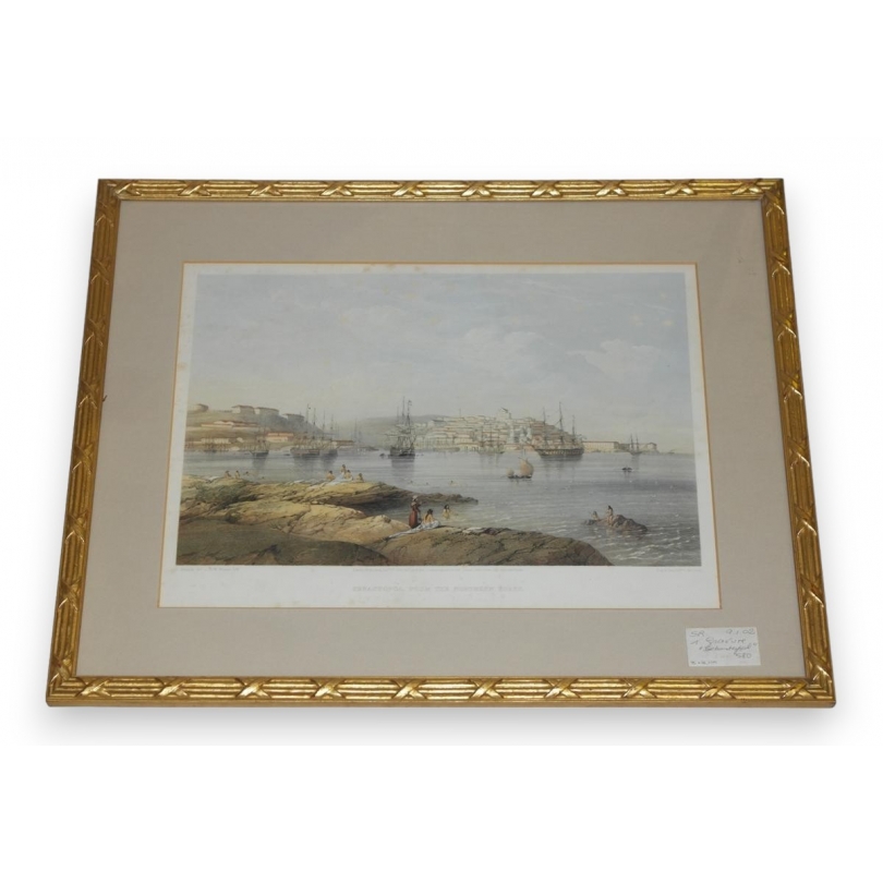 Engraving ‘Sebastopol from the north’ by Moinat SA – Antiques and decorative items – Engravings, lithographs