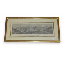 Gravure "La Chaîne du Mont-Blanc"