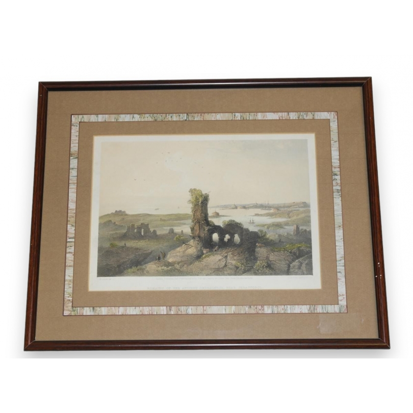 Gravure "View of the ancient  sur Moinat SA  - Antiquités décoration -  Gravures, Lithos