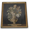 Tableau brodé sur soie "Bouquet" sur  Moinat SA  - Antiquités décoration
