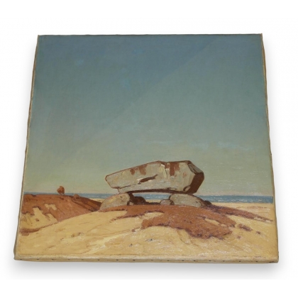Huile sur toile \"Dolmen\" de Hermann