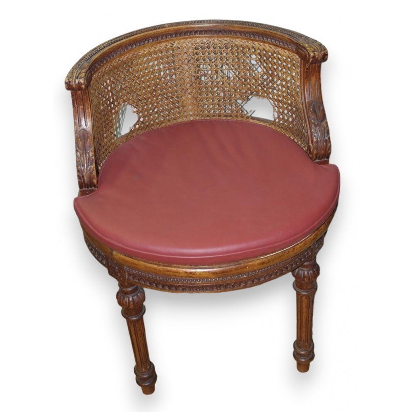 Fauteuil de coiffeuse Louis XVI Gondole