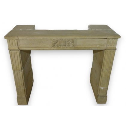 Louis XVI-style stone fireplace at  Moinat SA  - Antiques and home décor
