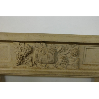 Louis XVI-style stone fireplace at  Moinat SA  - Antiques and home décor