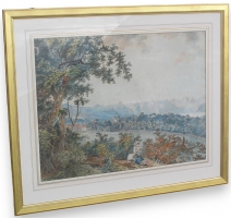 Aquarelle "Château Hauteville"