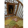 Bamboo armchair with cushion at  Moinat SA  - Antiques and home décor
