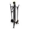  Set d'outils de cheminée en fer forgé sur  Moinat SA  - Antiquités décoration