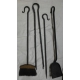 Set d'outils de cheminée en fer forgé
