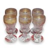 Lot de 6 verre en cristal Anglais