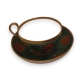 Tasse et sous-tasse recollée