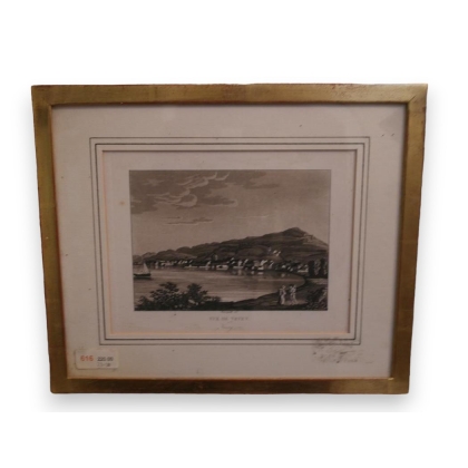 Gravure de Vevey  sur Moinat SA  - Antiquités décoration -  Gravures, Lithos