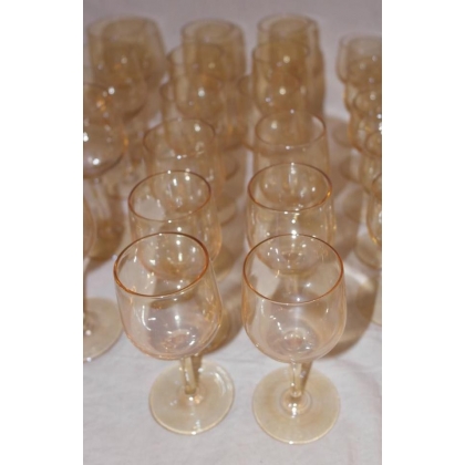 Lot de 42 verres orangés