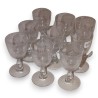 Lot de 9 verres à liqueur sur pied