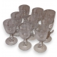 Lot de 9 verres à liqueur sur pied