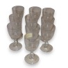Lot de 10 verres à liqueur en cristal