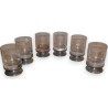 Lot de 6 verres sur pied en plomb