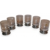 Lot de 6 verres sur pied en plomb