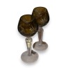 Lot de 2 verres en cristal taillé