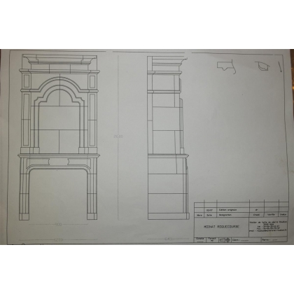 Regency-style fireplace, model by Moinat SA – Antiques and home décor