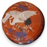 Boîte en verre peint \"Cigogne\"