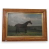 Paintings | Oil on canvas ‘Horse’, wooden frame, Moinat SA  – Antiques and home décor