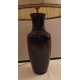 Lampe en porcelaine brune