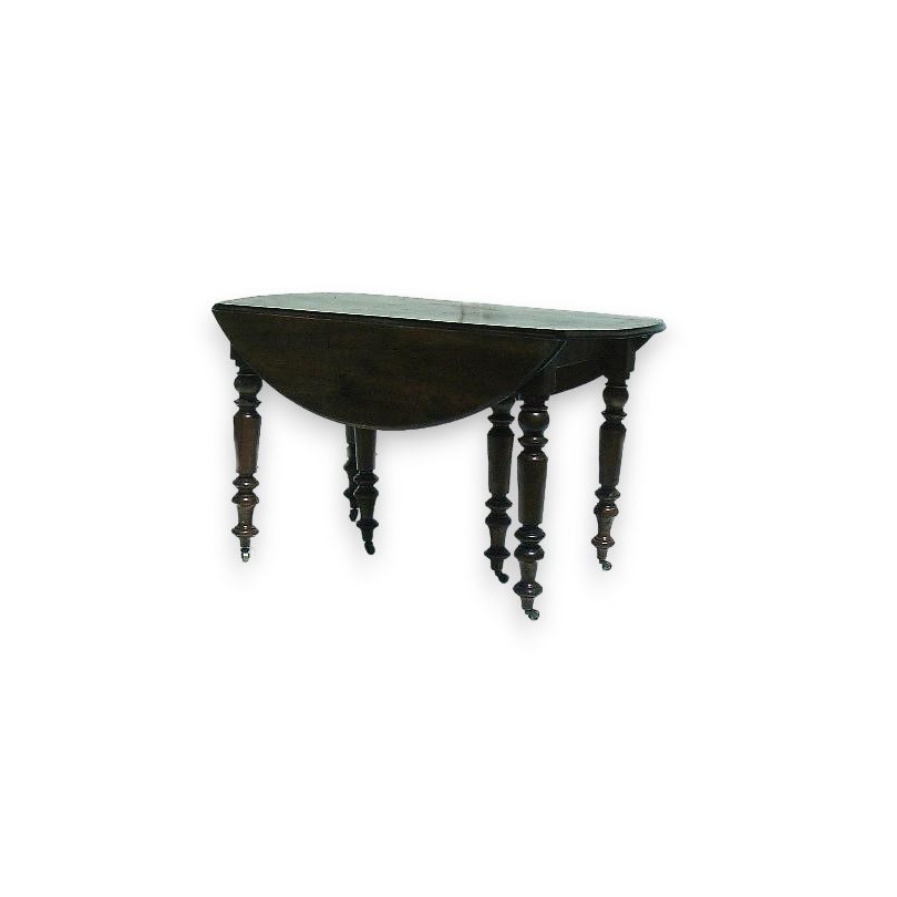 Mesa Luis Felipe con alas abatibles y extensiones. En  Moinat SA  - Antigüedades y decoración