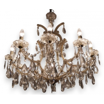 Lustre \"Marie-Antoinette\" avec 10 branches