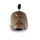 Suspension "cloche" en verre et laiton
