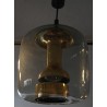Glass and brass ‘bell-shaped’ pendant light at Moinat SA – Antiques and home décor