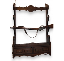 Porte-fusils en bois massif