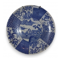 Plat en porcelaine bleu/blanc - Chine