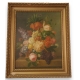 Huile sur toile, "Bouquet de fleurs"