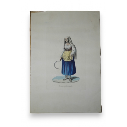 Gravure "Donna di Civitella"  sur Moinat SA  - Antiquités décoration -  Gravures, Lithos