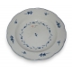 Assiette en faïence, décor bleu