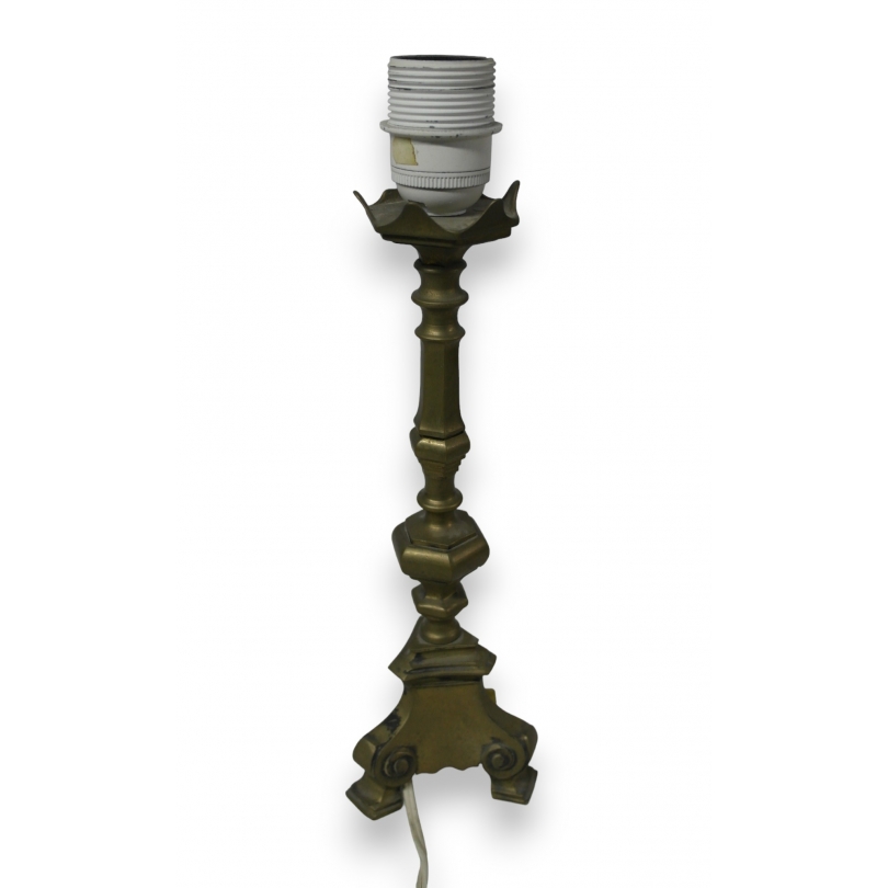 Lampe pied en laiton