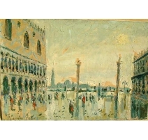 Painting "View of Venice" sign