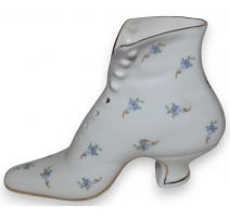Chaussure en porcelaine allemande décor