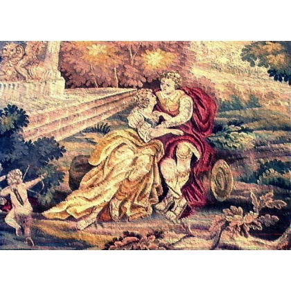 Aubusson-Wandteppich „Scène galante“. bei Moinat SA – Antiquitäten und Dekoration