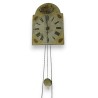 "Black Forest" painted wooden clock by Moinat SA – Antiques and home décor
