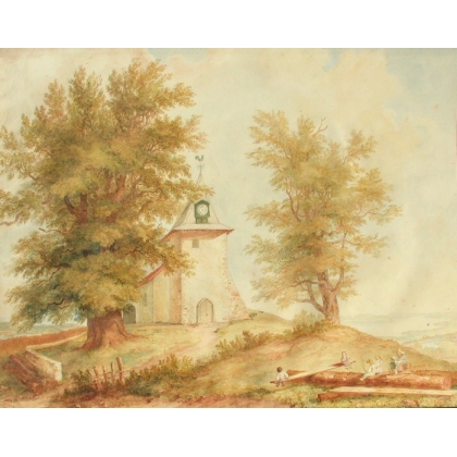 Acuarela de EYNARD-CHÂTELAIN.  en Moinat SA  - Antigüedades y decoración -  Gouaches, acuarelas, pasteles