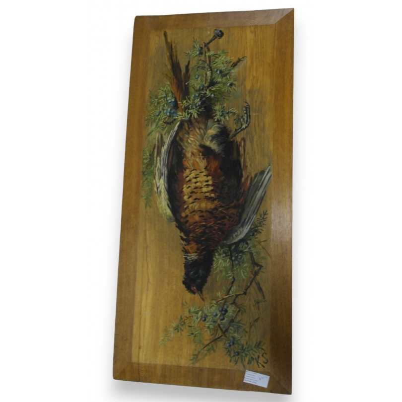 Huile sur panneau "Trophée de chasse" sur  Moinat SA  - Antiquités décoration